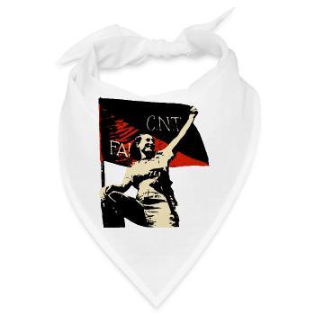Anarchy Flag Woman - Bandana - Weiß - Vorne