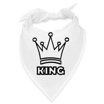 king - Bandana - Weiß - Vorne