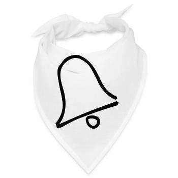 Glocke,Feiertag,Glocke,alt,Geschichte,Dekoration - Bandana - Weiß - Vorne