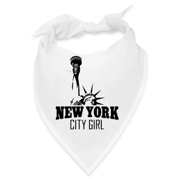NEW YORK CITY GIRL - Bandana - Weiß - Vorne