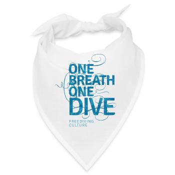 One Breath One Dive - Freediving Culture - Bandana - Weiß - Vorne