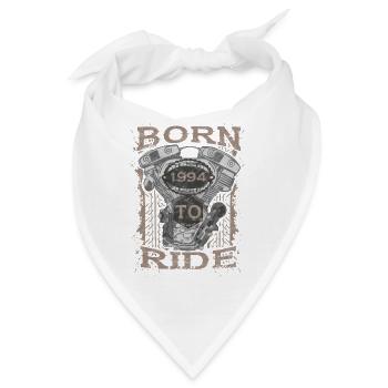 Born to Ride motorcycle biker 1994 - Bandana - Weiß - Vorne