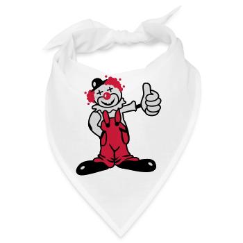Ein lustiger Clown - Bandana - Weiß - Vorne