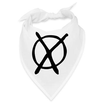 Wahl Partei Kreuz - Bandana - Weiß - Vorne