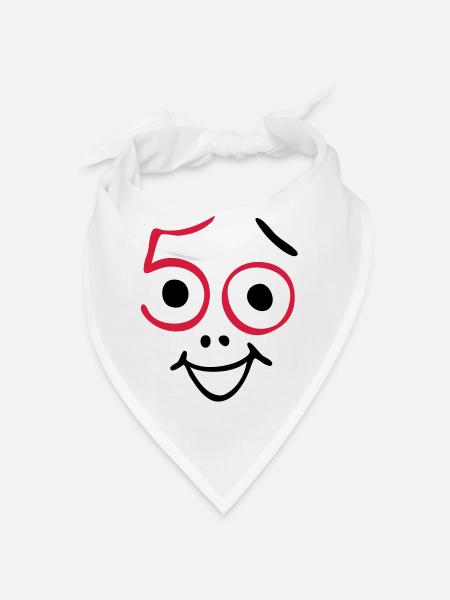 50 years old and still fresh! - Bandana - white - Front