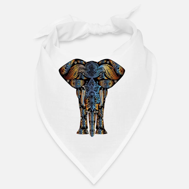 Icône d’éléphant coloré Bandana