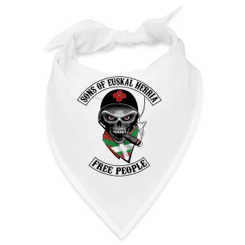 basques bikers design - Bandana - Weiß - Vorne