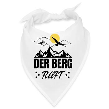 Der Berg Ruft Sonne - Bandana - Weiß - Vorne