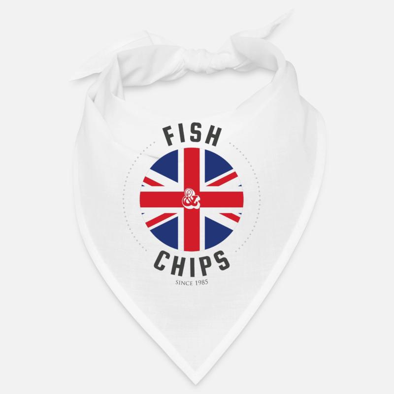 Fisch und Chips - britischer Stil Bandana
