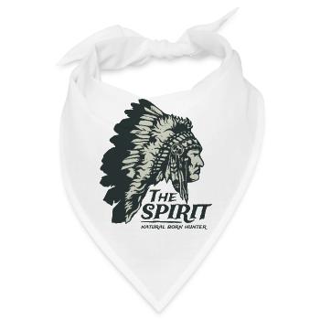 Indianer Häuptling Apache Federschmuck Geschenk - Bandana - Weiß - Vorne