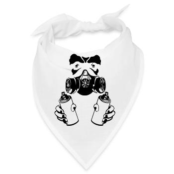 graffiti monkey - Bandana - Weiß - Vorne