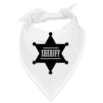 sheriff Chef - Bandana - Weiß - Vorne