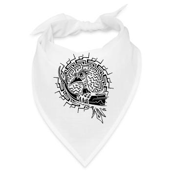originofelectronic (negativ) - Bandana - Weiß - Vorne