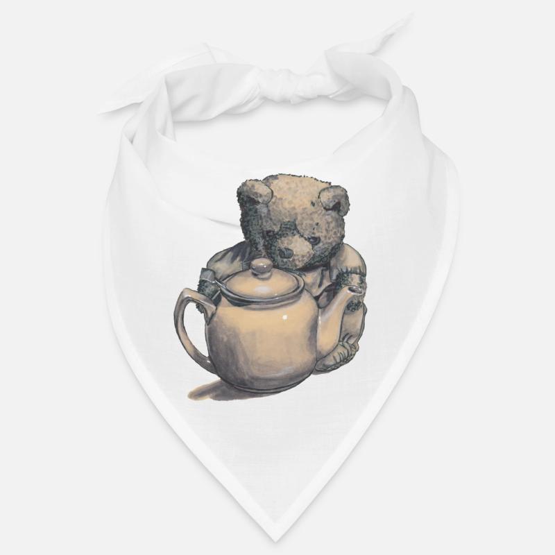 Teddy bear with teapot Bandana