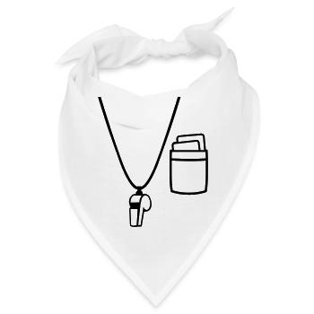 Schiedsrichter - Bandana - Weiß - Vorne