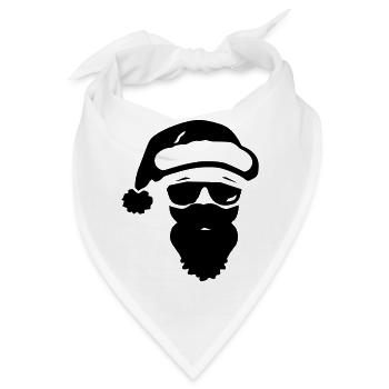 weihnachten christmas ho santa - Bandana - Weiß - Vorne