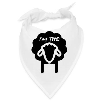I'm the black sheep - Bandana - Weiß - Vorne