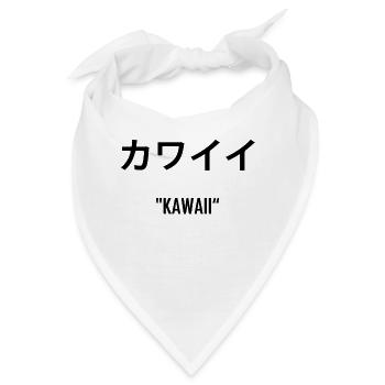 Kawaii - Bandana - Weiß - Vorne