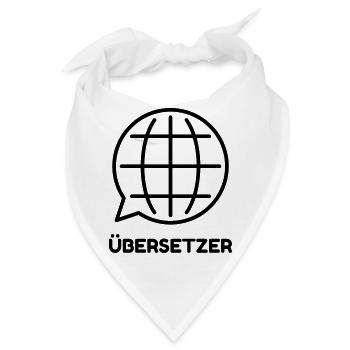 Übersetzer / Übersetzerin / Übersetzung / - Bandana - Weiß - Vorne