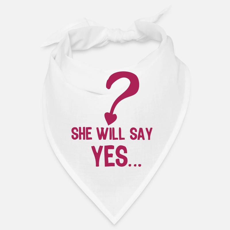 Sie wird ja Hochzeit Hochzeit sagen - Bandana - Weiß