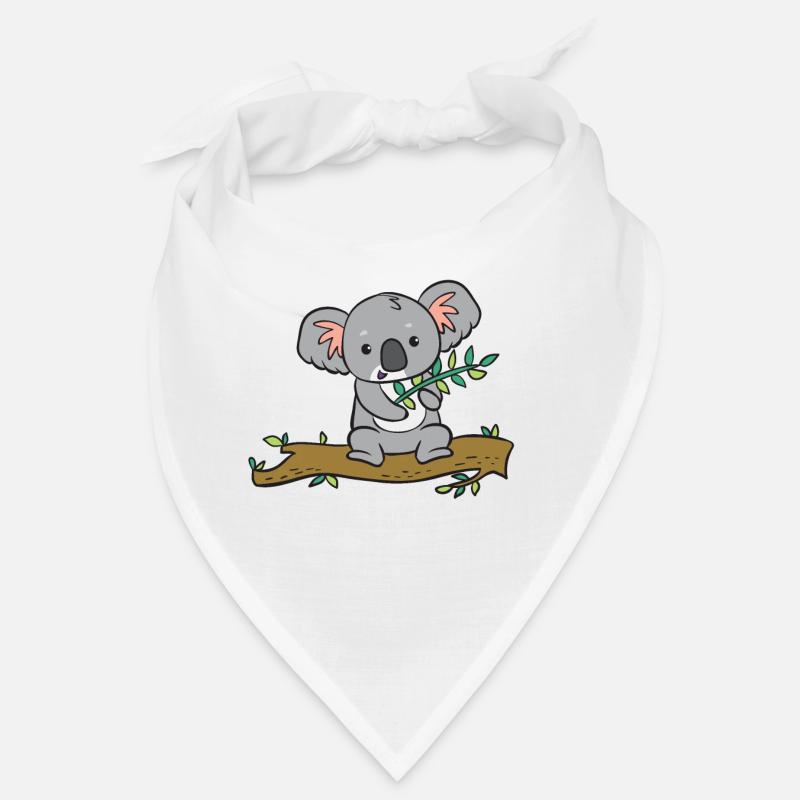 Koala - avec eucalyptus sur arbre Bandana