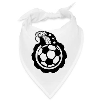 Fußball Schlange cobra logo club - Bandana - Weiß - Vorne