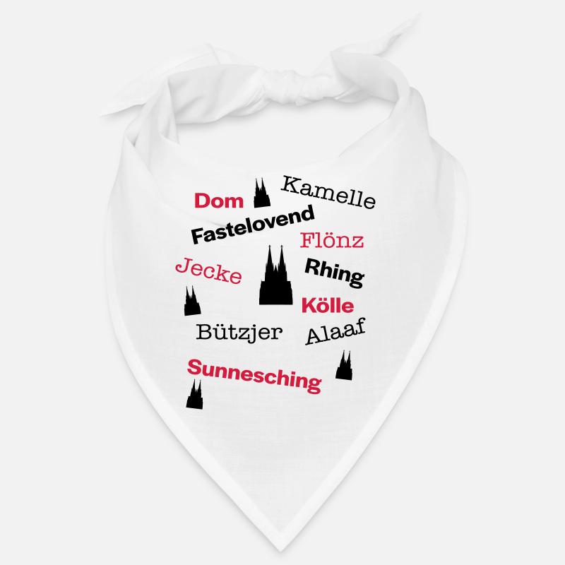 Kölsche Sprache - Bandana - Weiß