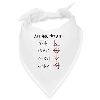 All you need is Love Mathe Winkelfunktionen - Bandana - Weiß - Vorne