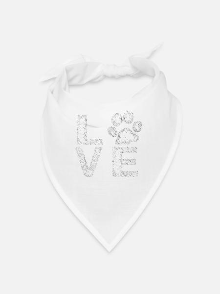 love Paw - Bandana - white