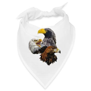 Raubvögel - Bandana - Weiß - Vorne