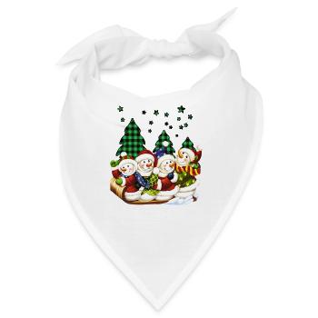 Schneemann - Bandana - Weiß - Vorne