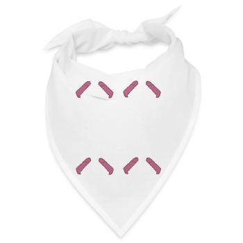 Die Behandlung Lustig Depressive und Lustig Gesche - Bandana - Weiß - Vorne