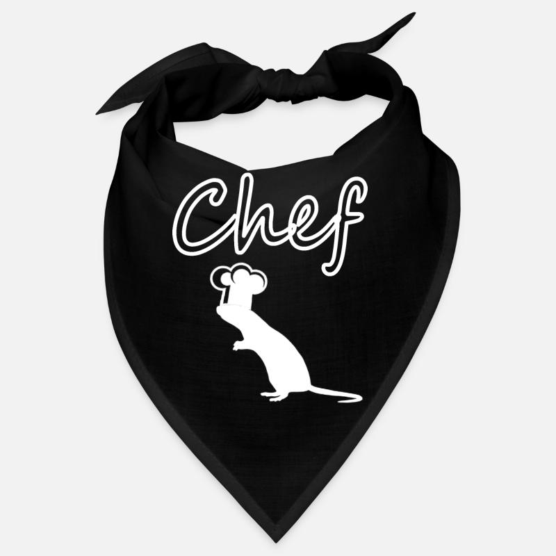 Chefkoch Comicfigur Ratte mit Kochmütze Geschenk Bandana