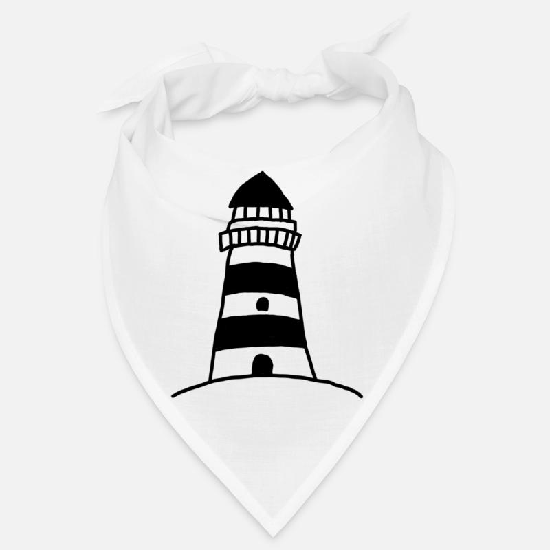 Lighthouse with stripes Bandana
