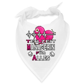tmfa manager liebe tier tierarztpraxis tierfreund - Bandana - Weiß - Vorne