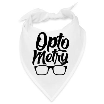 Optiker Optometrie Optometrist Optik Augenoptiker - Bandana - Weiß - Vorne
