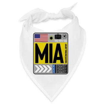 Miami International Florida - Bandana - Weiß - Vorne