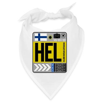 Flughafen Helsinki Finnland - Bandana - Weiß - Vorne