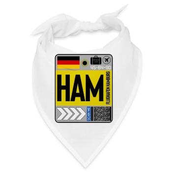 Flughafen Hamburg AVGeek - Bandana - Weiß - Vorne
