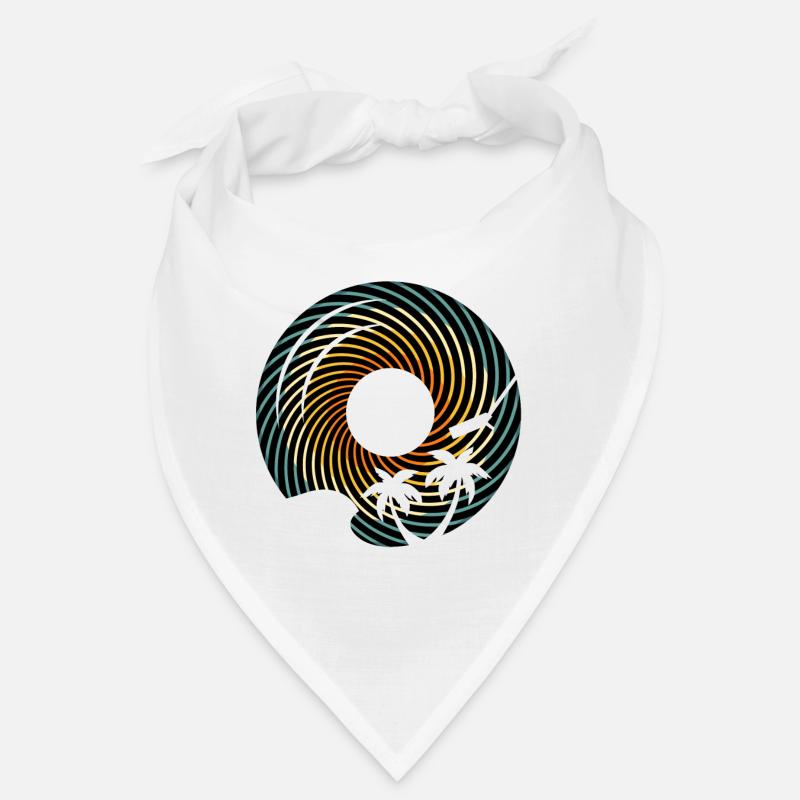 Vinyle Retro Beach Sunset Bandana