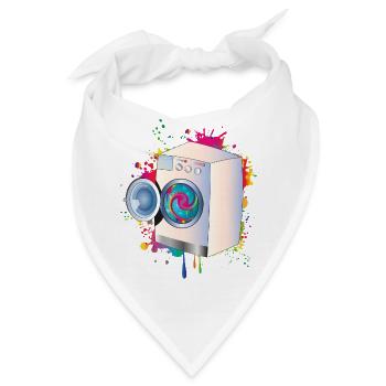 Waschmaschine mit Buntwäsche - Bandana - Weiß - Vorne
