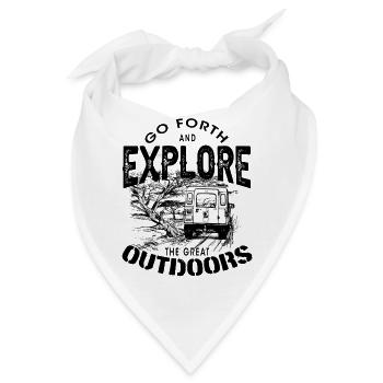 Bush Defender outdoor explore - Bandana - Weiß - Vorne