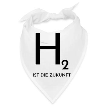 Wasserstoff ist die Zukunft - Bandana - Weiß - Vorne