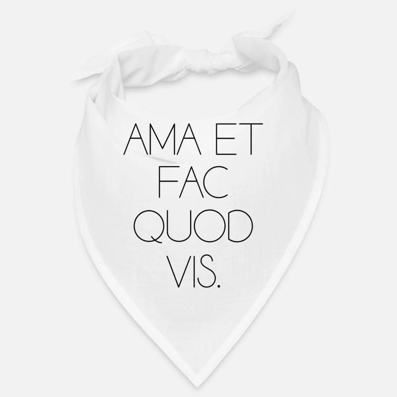 Love do what you want Latin scripture saying Bandana