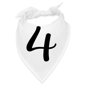 4 - Bandana - Weiß - Vorne