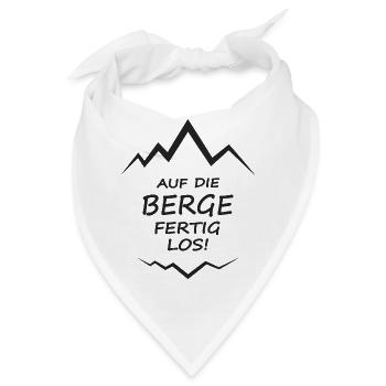 bergwandern auf die berge alpin trekking trailrun - Bandana - Weiß - Vorne