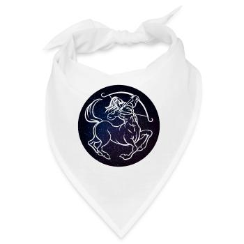 Sagittarius zodiac sign - Bandana - Weiß - Vorne