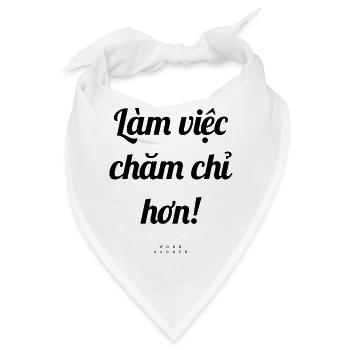 Vietnamesisch Spruch - Bandana - Weiß - Vorne