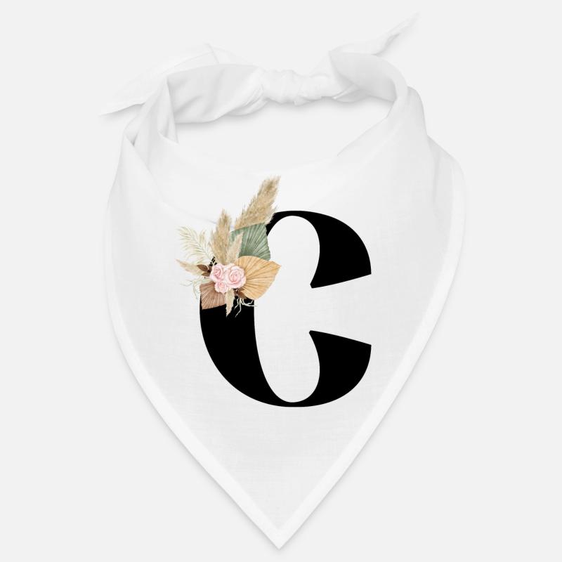 Buchstabe C blühte Bandana