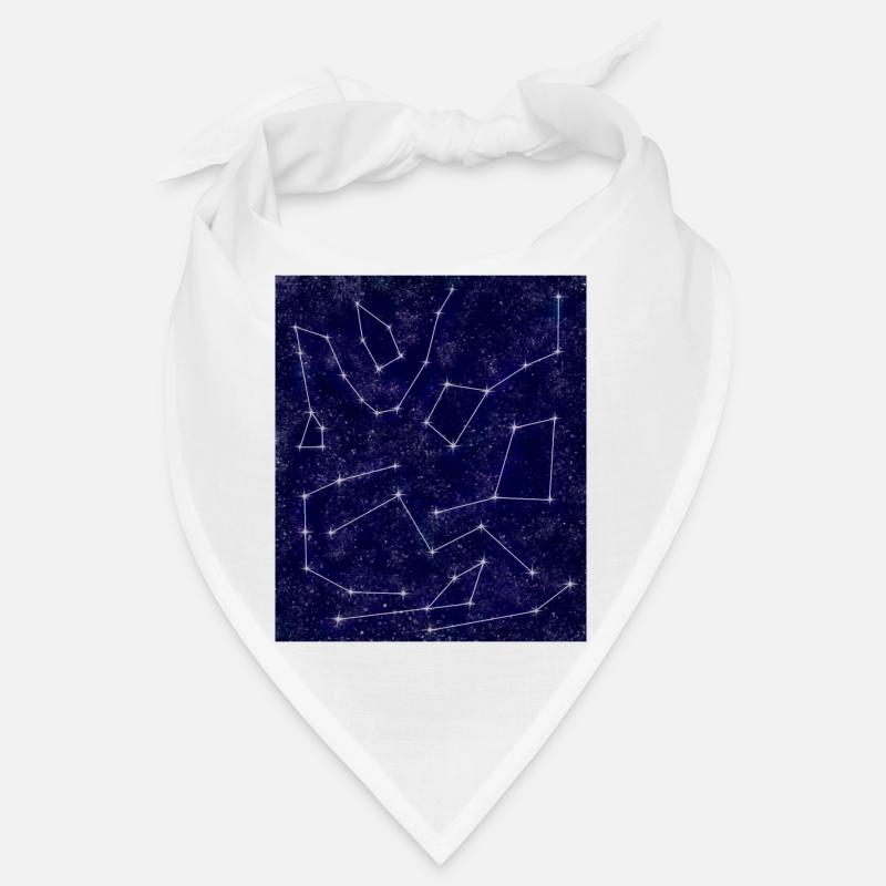 Blue Sky Linear Constellations Bandana